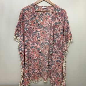 Floral duster/cover up/kimono